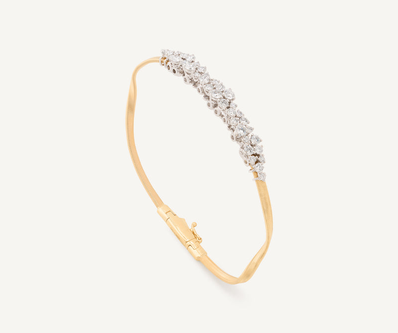 Marco Bicego 18K Yellow Gold Diamond Bangle, 2.2mm at Màti Jewelers Albuquerque