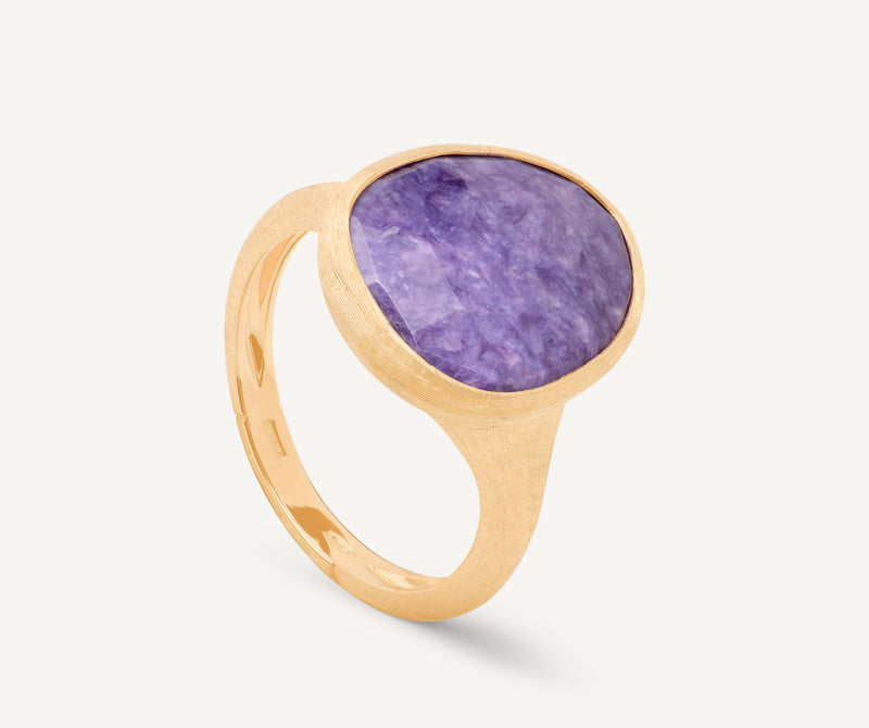 Marco Bicego 18K Yellow Gold Charoite Ring at Màti Jewelers Albuquerque