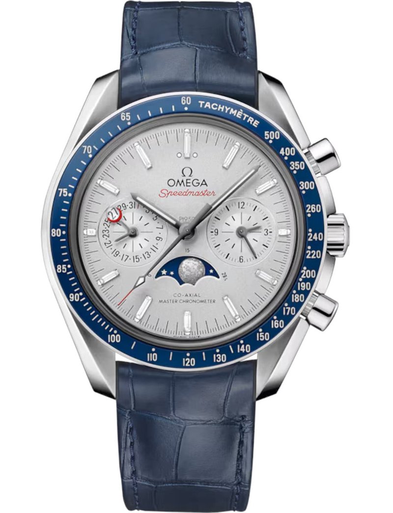 Omega Moonphase Co-Axial Master Chronometer Moonphase Chronograph 44.25 MM 304.93.44.52.99.004 watch at Màti Jewelers Albuquerque