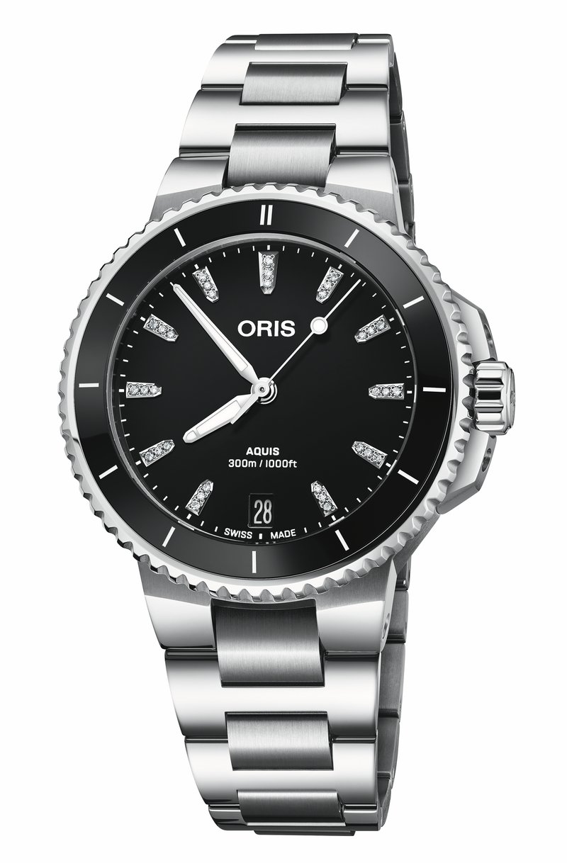 Oris Aquis Date Diamonds 01 733 7792 4194-07 8 19 05P watch at Màti Jewelers Albuquerque