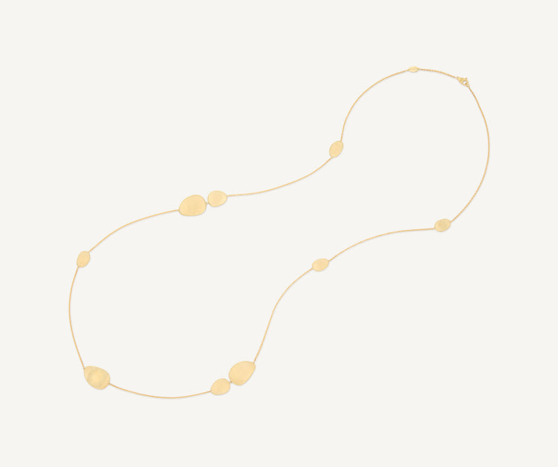 Marco Bicego 18K Yellow Gold Scattered Petal Necklace, 36" at Màti Jewelers Albuquerque