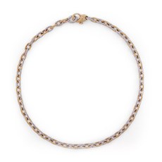 Alex Sepkus N-6P — 18k gold, platinum and diamond "Victorian" chain link necklace