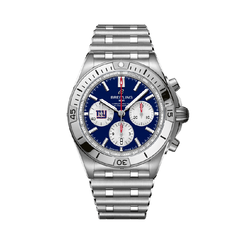 Chronomat B01 42 NFL New York Giants Edition at Màti Jewelers Albuquerque
