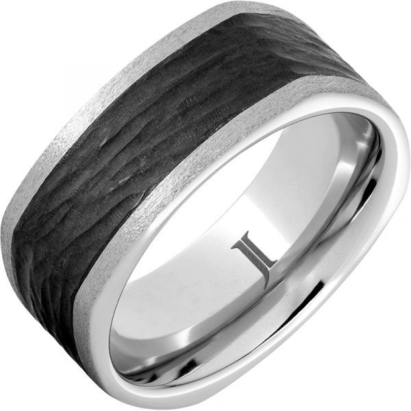 Jewelry Innovations The Cubist – Serinium® and Black Diamond Ceramic™ Ring at Màti Jewelers Albuquerque