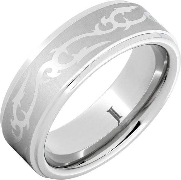 Jewelry Innovations Serinium® Ring with Celtic Thorn Engraving at Màti Jewelers Albuquerque