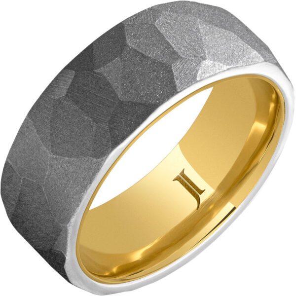 Jewelry Innovations Serinium® 10K Hidden Gold Ring With Chisel Sandblast Finish at Màti Jewelers Albuquerque