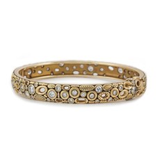 Alex Sepkus B-24A — 18k gold and diamond bangle (7.5mm wide)