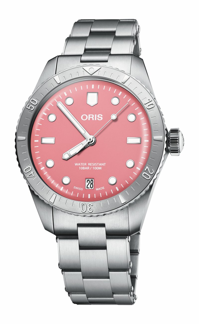 Oris Divers Sixty-Five Cotton Candy 01 733 7771 4058-07 8 19 18 watch at Màti Jewelers Albuquerque