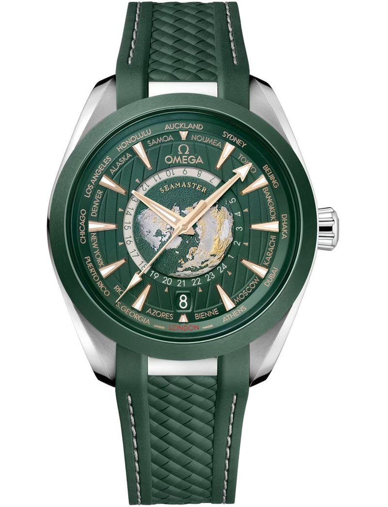 Omega Seamaster Aqua Terra Worldtimer 220.32.43.22.10.001 watch at Màti Jewelers Albuquerque