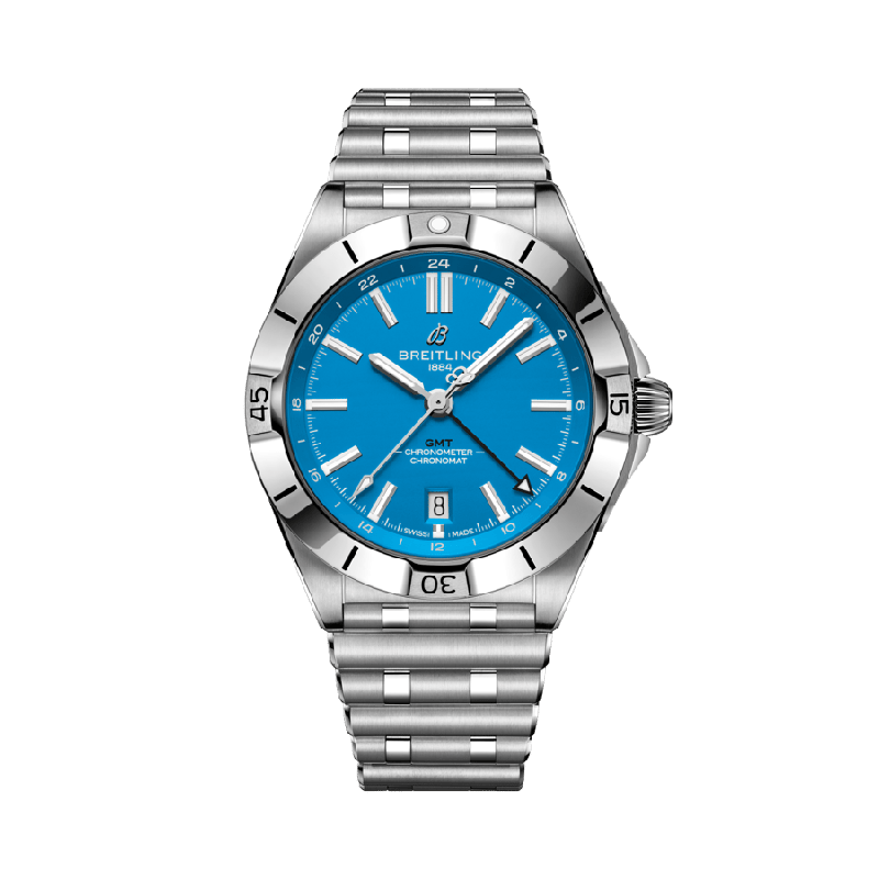 Chronomat Automatic GMT 40 NFL Carolina Panthers Edition at Màti Jewelers Albuquerque