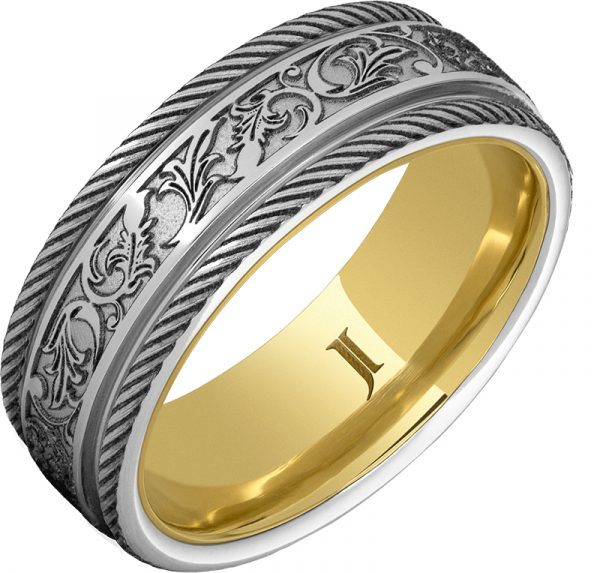 Jewelry Innovations Serinium® Hidden Gold™ Latigo Pattern Ring at Màti Jewelers Albuquerque