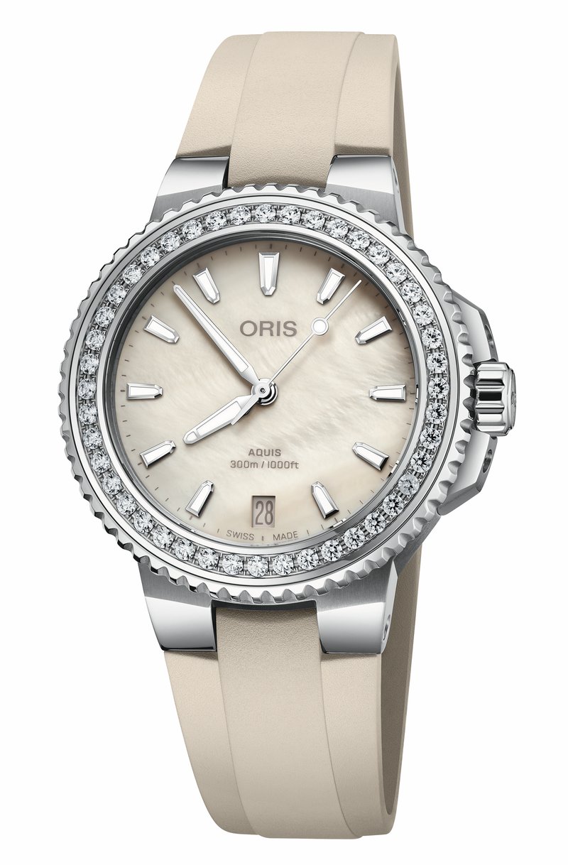 Oris Aquis Date Diamonds 01 733 7792 4956-07 4 19 61FC watch at Màti Jewelers Albuquerque