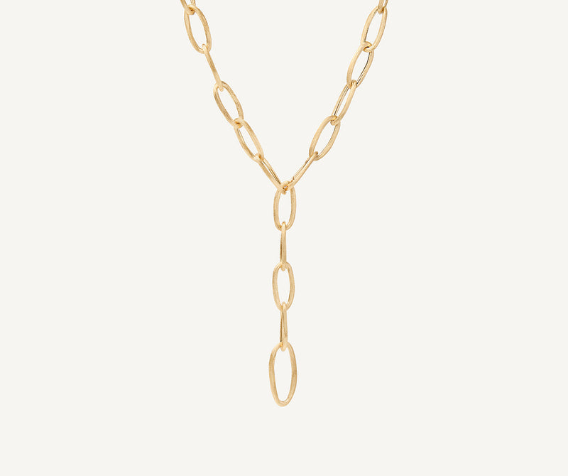 Marco Bicego 18K Yellow Gold Convertible Oval Link Lariat, 18.25" at Màti Jewelers Albuquerque