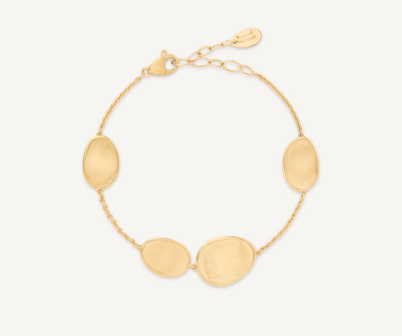 Marco Bicego 18K Yellow Gold Petal Petal Station Bracelet, 7"-8.5" at Màti Jewelers Albuquerque