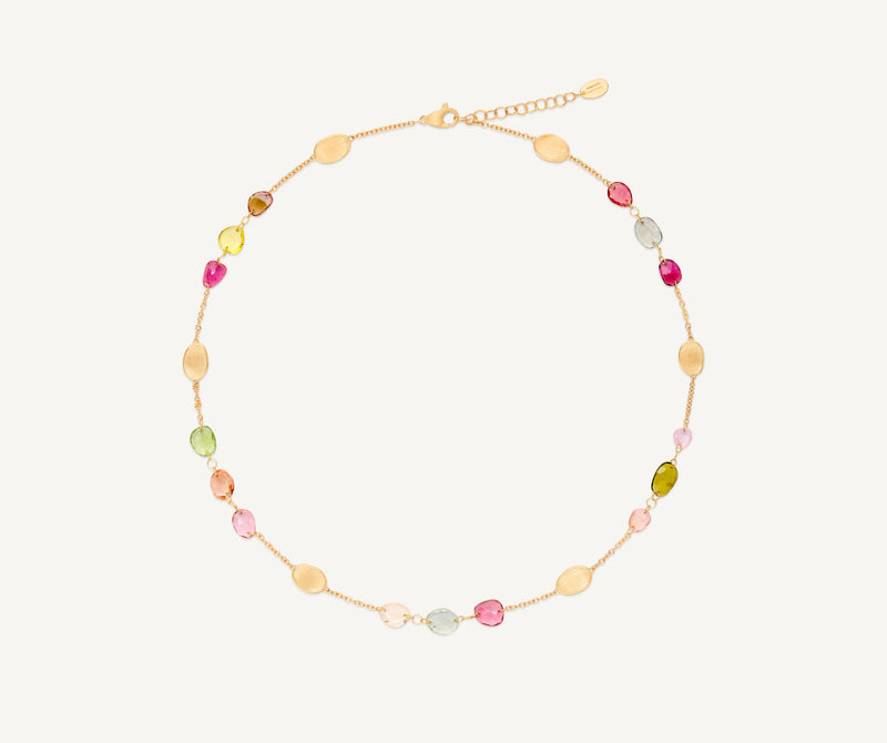 Marco Bicego 18K Yellow Gold Tourmaline Necklace, 16.5"-18" at Màti Jewelers Albuquerque