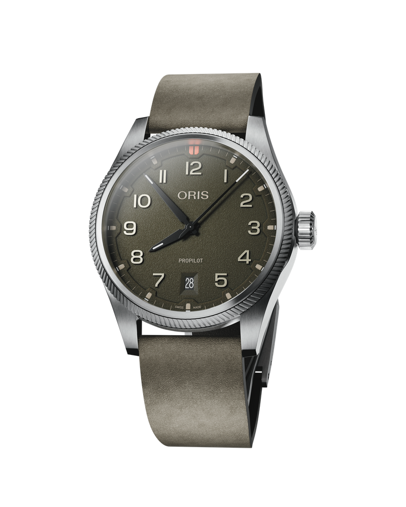 Oris ProPilot Date 01 733 7805 4167-07 6 20 16LC watch at Màti Jewelers Albuquerque