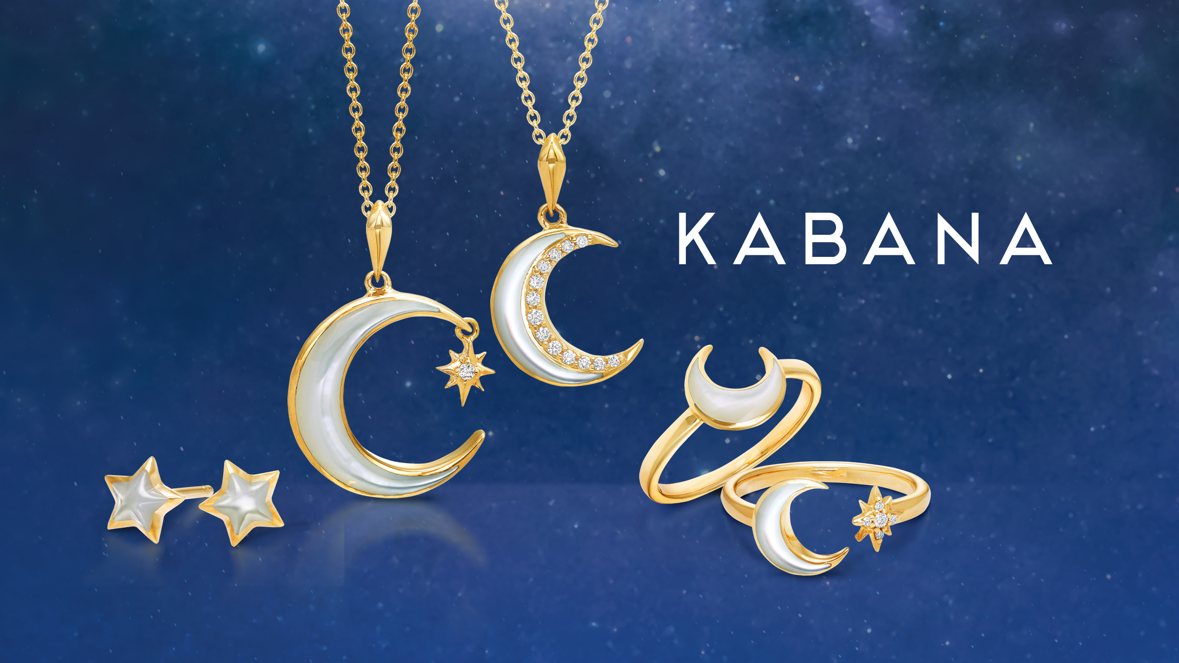 Kabana Constellation collection jewelry and Kabana logo