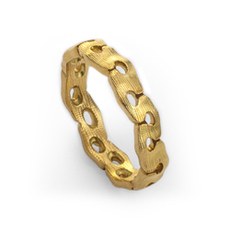 Alex Sepkus R-185 — 18k gold "Lotus" band (3.9mm wide)