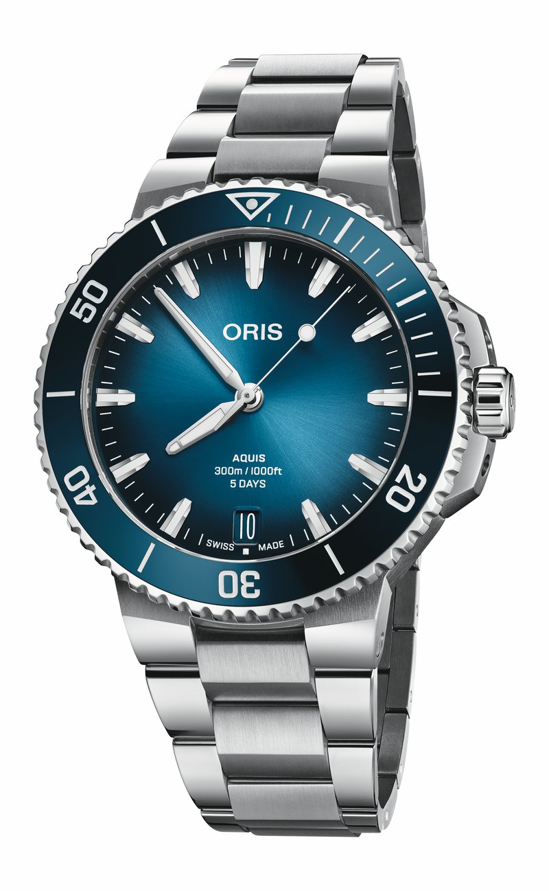 Oris Aquis Date Calibre 400 01 400 7790 4135-07 8 23 02PEB watch at Màti Jewelers Albuquerque