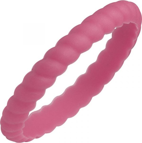 Jewelry Innovations TruBand™ Silicone Spiral Pink Ring at Màti Jewelers Albuquerque