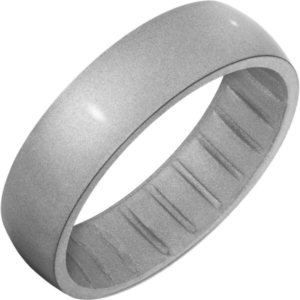 Jewelry Innovations TruBand Silicone™ Slim Silver Glitter Ring at Màti Jewelers Albuquerque