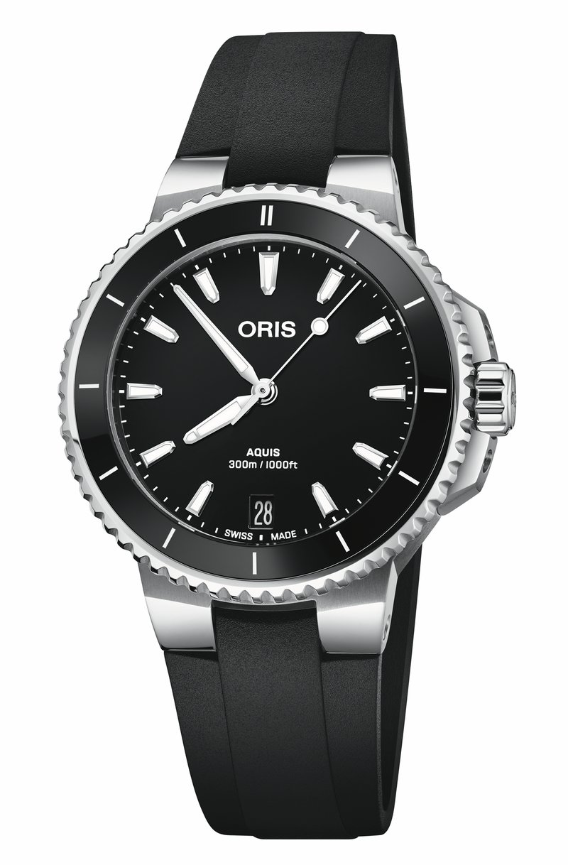 Oris Aquis Date 01 733 7792 4154-07 4 19 64FC watch at Màti Jewelers Albuquerque