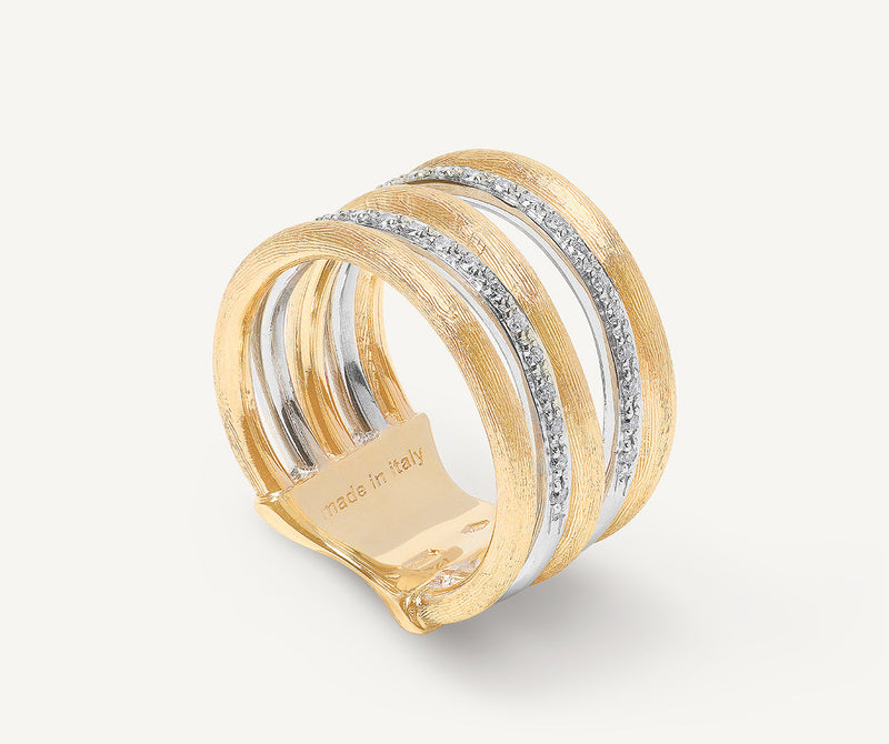 18K Yellow Gold Five Strand Ring