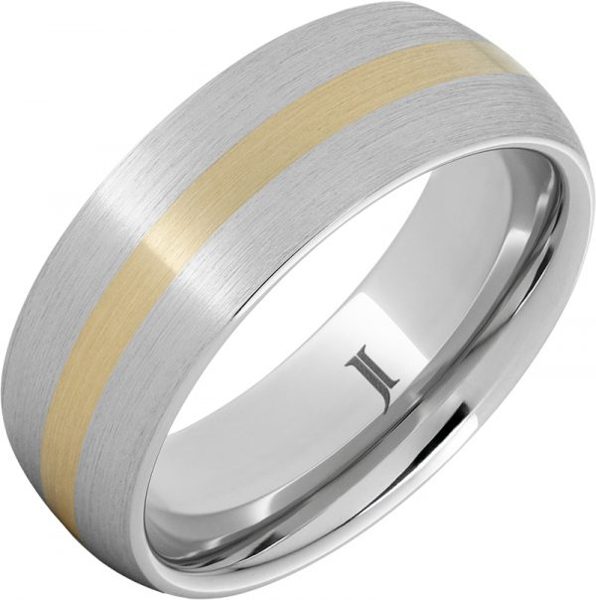 Jewelry Innovations Serinium® Ring with 14K Yellow Gold Inlay at Màti Jewelers Albuquerque
