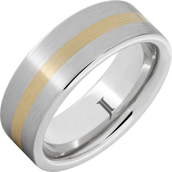 Jewelry Innovations Serinium® Ring with 14K Yellow Gold Inlay at Màti Jewelers Albuquerque