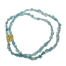 Alex Sepkus M-72C — 18k gold and diamond "Lillies" clasp (20.5x23mm)