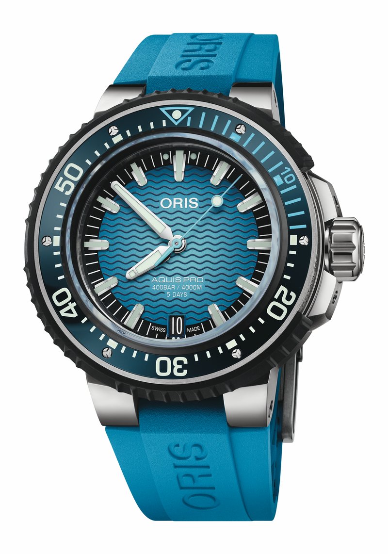 Oris Aquis Pro 4000m 01 400 7777 7155-Set watch at Màti Jewelers Albuquerque