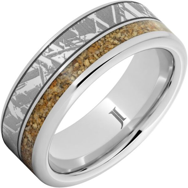 Jewelry Innovations Chicxulub – Serinium® Dinosaur Fossil Inlay Ring at Màti Jewelers Albuquerque
