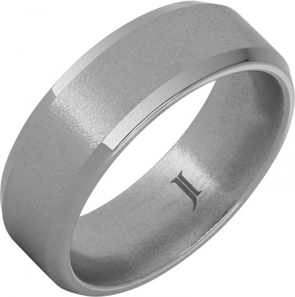 Aerospace Grade Titanium™ Ring with Stone Finish, style RMTA005923