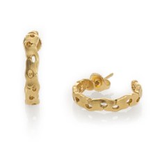 Alex Sepkus E-193 — 18k gold "Lotus" earrings (4x23.5mm)