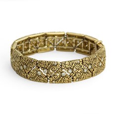 Alex Sepkus B-45 — 18k gold and diamond  "Paisley" bracelet