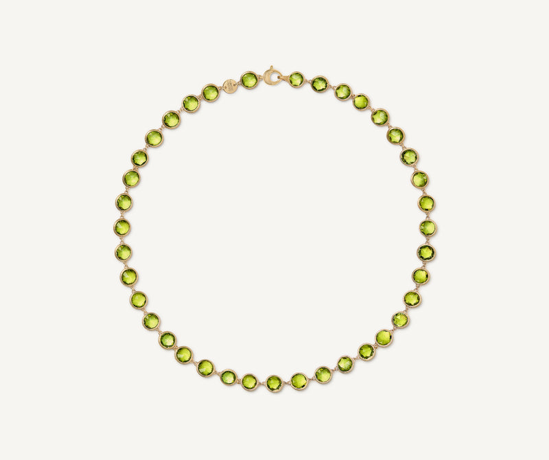 Marco Bicego 18K Yellow Gold Peridot Necklace, 16.5" at Màti Jewelers Albuquerque
