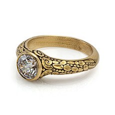 Alex Sepkus R-42 — 18k gold ring with a center stone (round center stone 6.5-7mm)