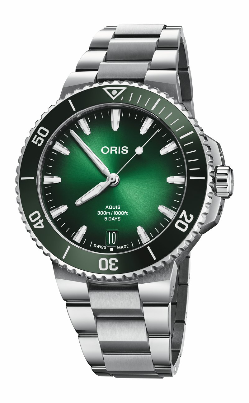 Oris Aquis Date Calibre 400 01 400 7790 4157-07 8 23 02PEB watch at Màti Jewelers Albuquerque