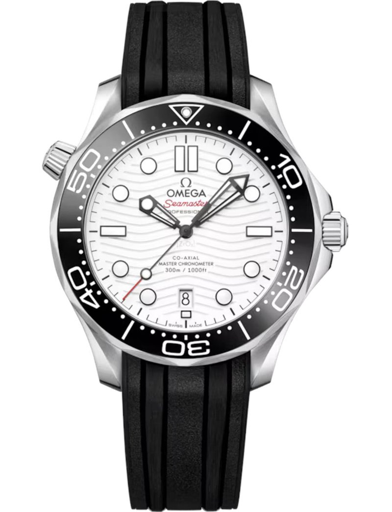 Omega Diver 300M Ceramic White Dial "Polar" 210.32.42.20.04.001 watch at Màti Jewelers Albuquerque