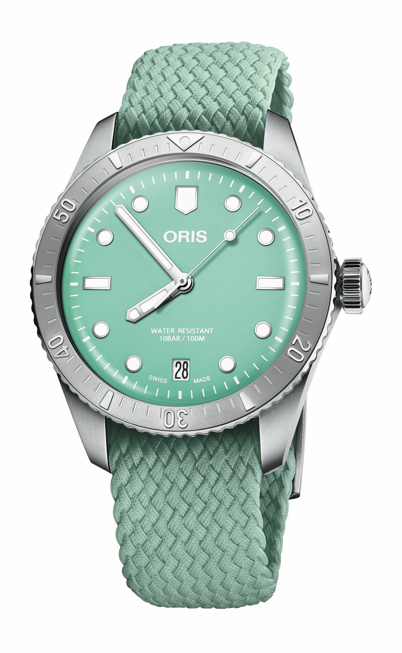 Oris Divers Sixty-Five Cotton Candy 01 733 7771 4057-07 3 19 03S watch at Màti Jewelers Albuquerque