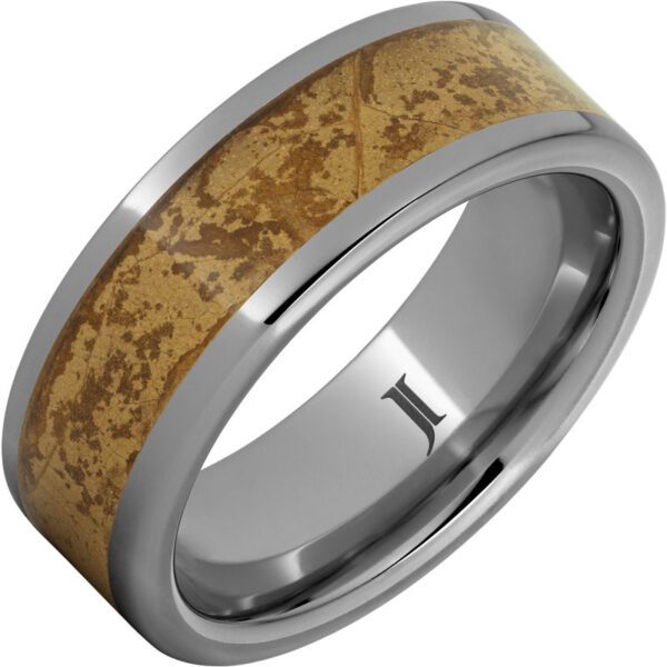 Jewelry Innovations Rothschild – Rugged Tungsten™ Natural Cigar Inlay Ring at Màti Jewelers Albuquerque