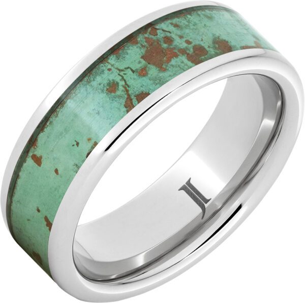 Jewelry Innovations Serinium® Royal Copper™ Ring with Rustic Patina Inlay at Màti Jewelers Albuquerque