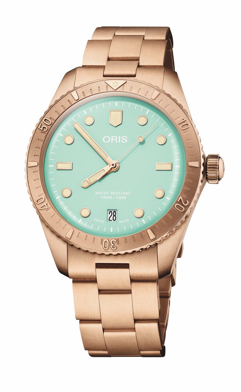 Oris Divers Sixty-Five Cotton Candy 01 733 7771 3157-07 8 19 15 watch at Màti Jewelers Albuquerque