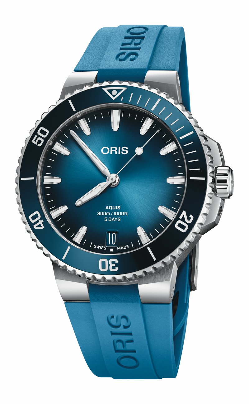 Oris Aquis Date Calibre 400 01 400 7790 4135-07 4 23 45EB watch at Màti Jewelers Albuquerque
