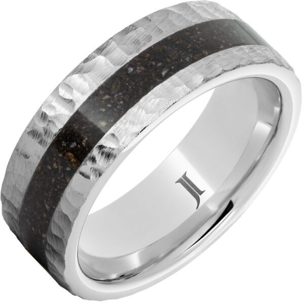 Jewelry Innovations Serinium® Ring with Grey Dinosaur Bone Inlay at Màti Jewelers Albuquerque