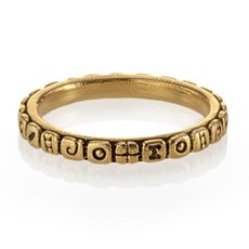 Alex Sepkus R-191 — 18k gold "Flora" band (2.5mm wide)