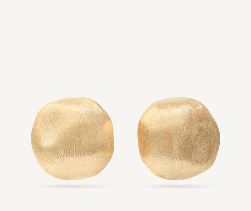 Marco Bicego 18K Yellow Gold Round Stud Earrings, 0.7" at Màti Jewelers Albuquerque