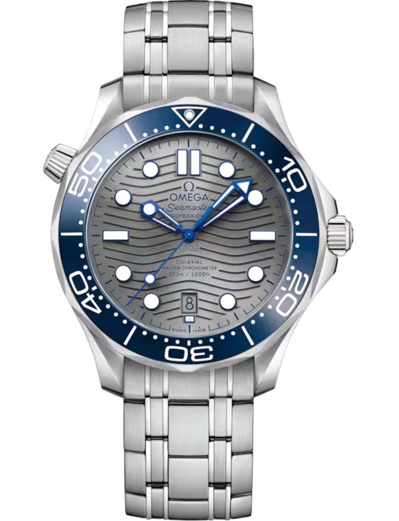 Omega Diver 300M Ceramic Rhodium Grey Dial - Bracelet 210.30.42.20.06.001 watch at Màti Jewelers Albuquerque