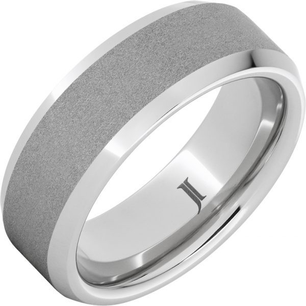 Jewelry Innovations Sernium® Beveled Ring with Sandblast Finish at Màti Jewelers Albuquerque