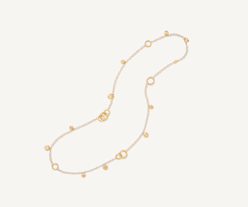Marco Bicego 18K Yellow Gold Charm Necklace, 29.5" at Màti Jewelers Albuquerque